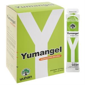 Hỗn dịch uống Yumangel 1g trị trào ngược dạ dày, thực quản