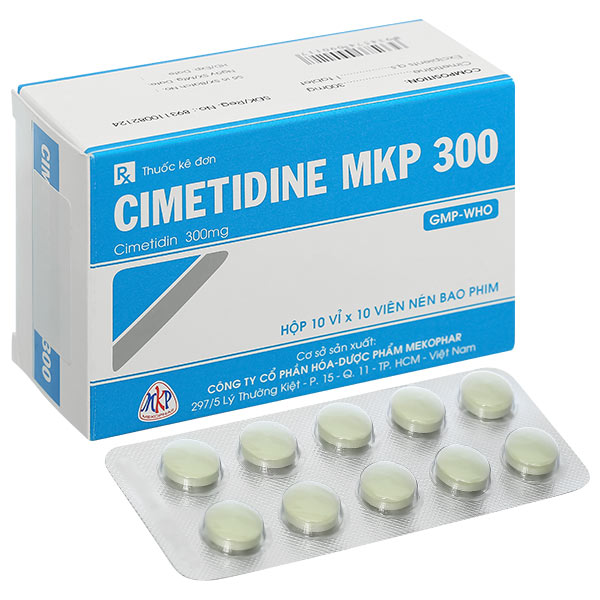 Cimetidine MKP 300 điều trị loét dạ dày, tá tràng