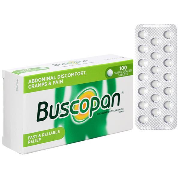 Buscopan 10mg trị co thắt đường tiêu hoá, sinh dục - tiết niệu