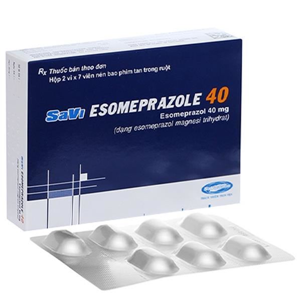 SaVi Esomeprazole 40 trị trào ngược dạ dày, thực quản