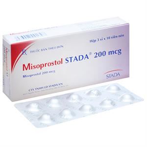 Misoprostol Stada 200mcg trị viêm loét dạ dày