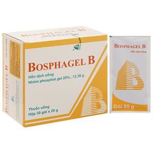 Hỗn dịch uống Bosphagel B 20% trị đau, bỏng rát do axit dạ dày gây ra