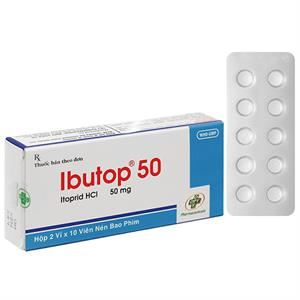 Ibutop 50 trị triệu chứng trong viêm dạ dày