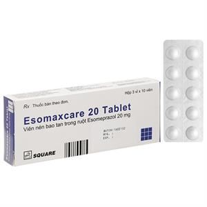 Esomaxcare 20 Tablet trị loét dạ dày, tá tràng