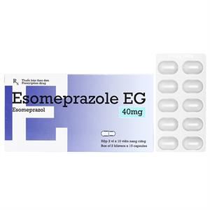 Esomeprazole EG 40mg trị loét dạ dày, trào ngược dạ dày, thực quản