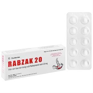 Rabzak 20 trị trào ngược dạ dày, thực quản
