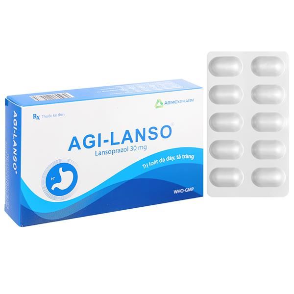 Agi - Lanso 30 mg viêm loét dạ dày, tá tràng, thực quản