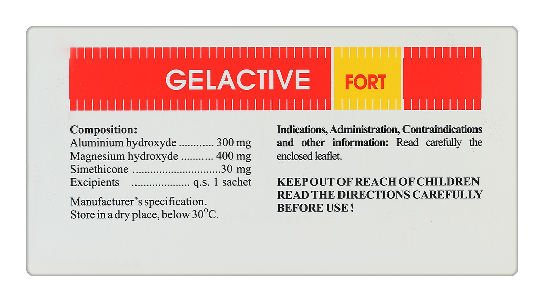 Thuốc Gelactive Fort làm dịu triệu chứng rối loạn tiêu hóa - 05/2026 ...