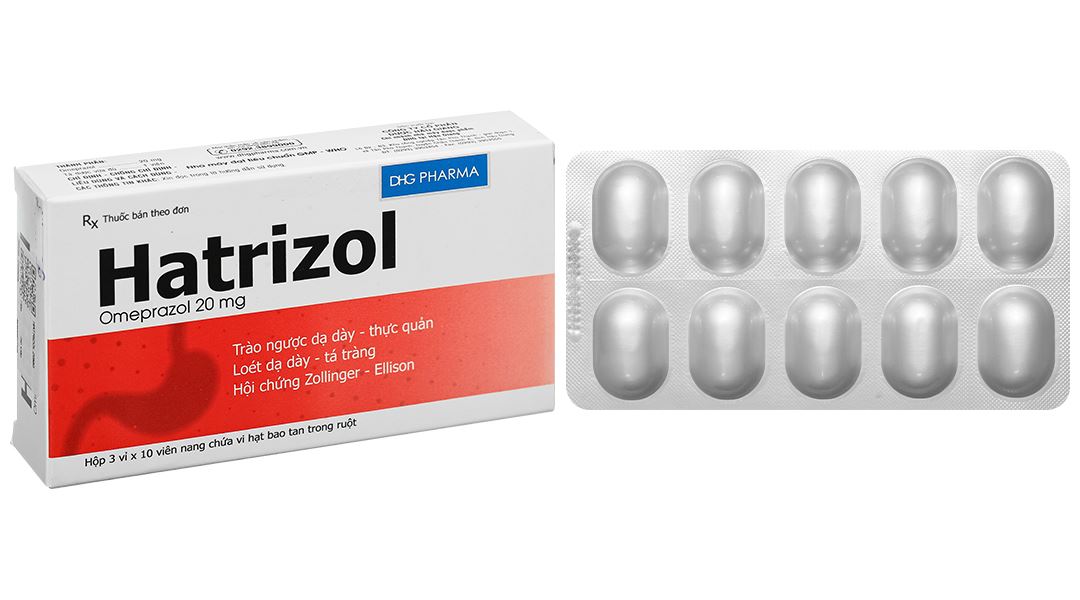 Hatrizol 20mg trị trào ngược dạ dày - thực quản