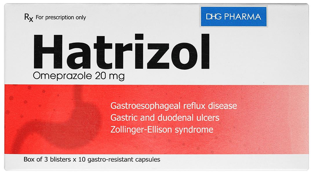 Hatrizol 20mg trị trào ngược dạ dày - thực quản