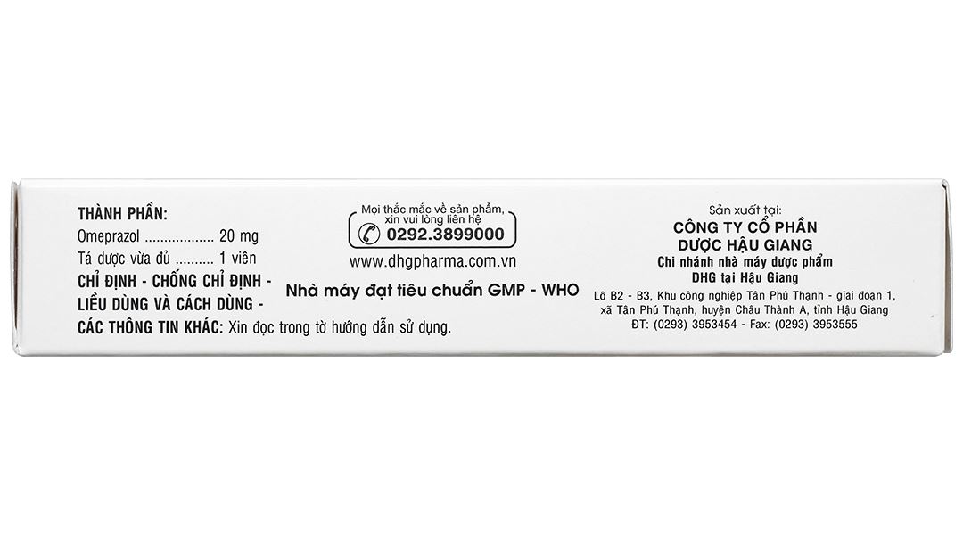 Hatrizol 20mg trị trào ngược dạ dày - thực quản
