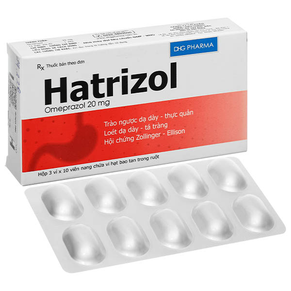 Hatrizol 20mg trị trào ngược dạ dày - thực quản