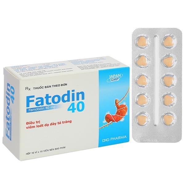 Fatodin 40 trị loét dạ dày, tá tràng