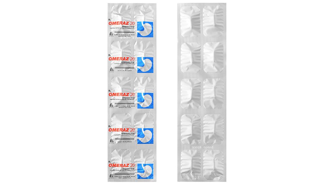 Omeraz 20 điều trị và dự phòng viêm loét, trào ngược dạ dày, thực quản
