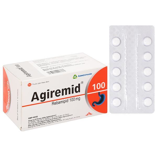 Agiremid 100 trị tổn thương niêm mạc dạ dày cấp và mãn tính