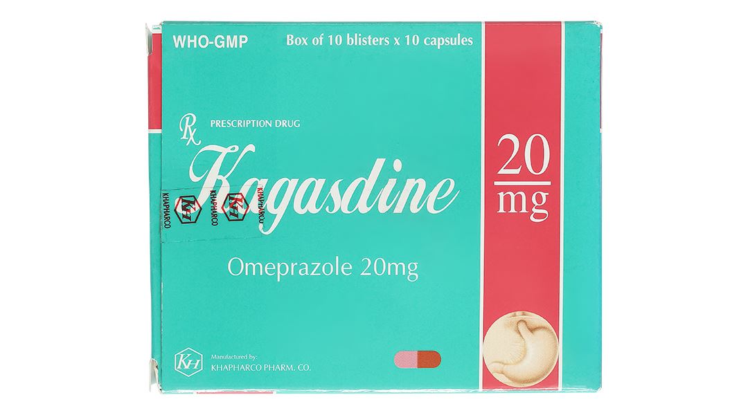 Kagasdine 20mg trị loét dạ dày, tá tràng