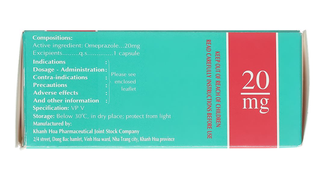 Kagasdine 20mg trị loét dạ dày, tá tràng