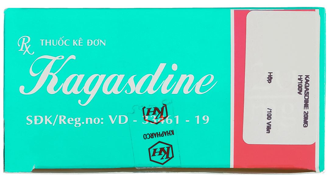 Kagasdine 20mg trị loét dạ dày, tá tràng