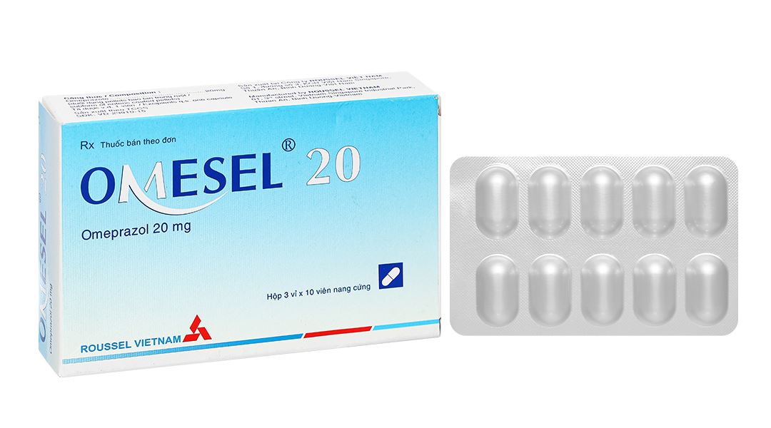 Omesel 20 trị và phòng ngừa tái phát loét dạ dày - ruột
