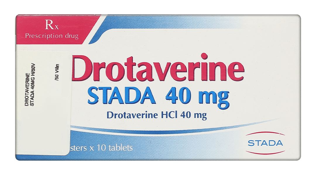 Drotaverine Stada 40mg điều trị triệu chứng co thắt dạ dày