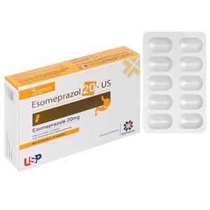 Esomeprazol 20-US trị trào ngược dạ dày, thực quản