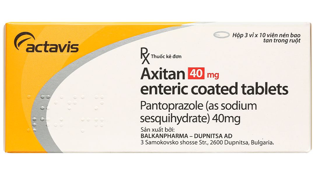 Axitan 40mg điều trị trào ngược dạ dày, thực quán