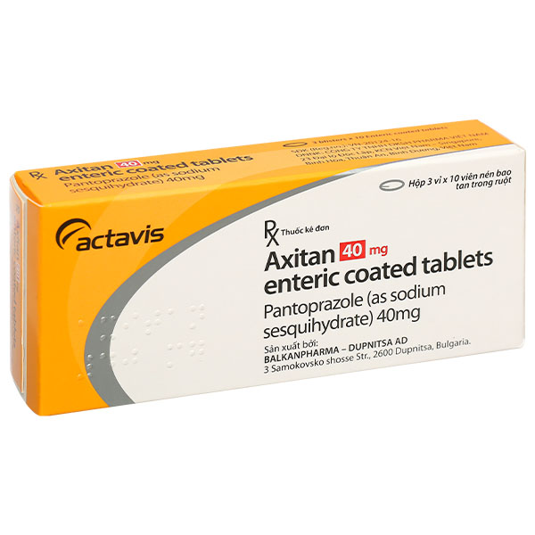 Axitan 40mg điều trị trào ngược dạ dày, thực quán