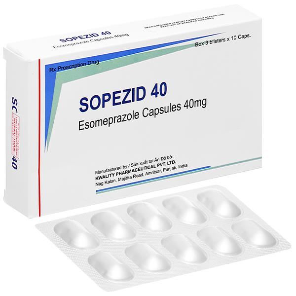 Sopezid 40 điều trị trào ngược dạ dày - thực quản