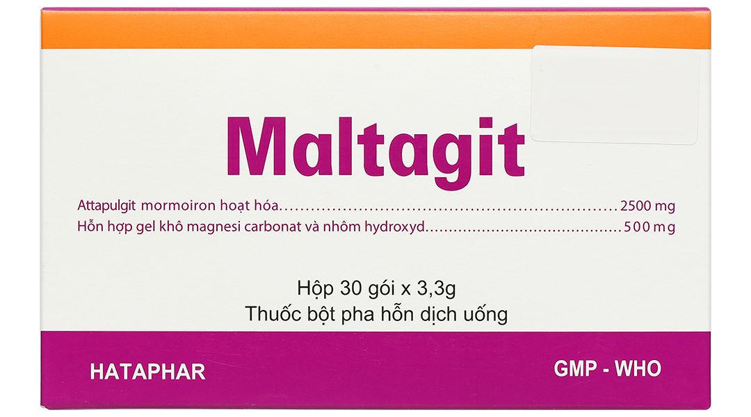 Bột pha hỗn dịch uống Maltagit điều trị triệu chứng đau thực quản - dạ dày
