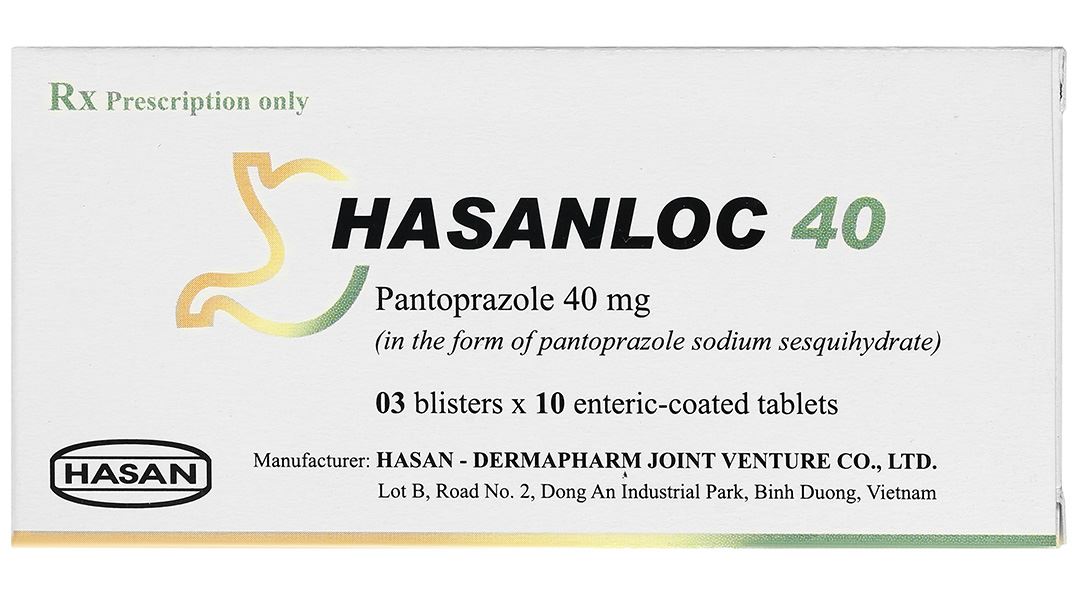Hasanloc 40 điều trị loét dạ dày - tá tràng