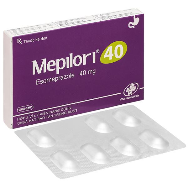 Mepilori 40 điều trị bệnh trào ngược dạ dày, loét dạ dày tá tràng