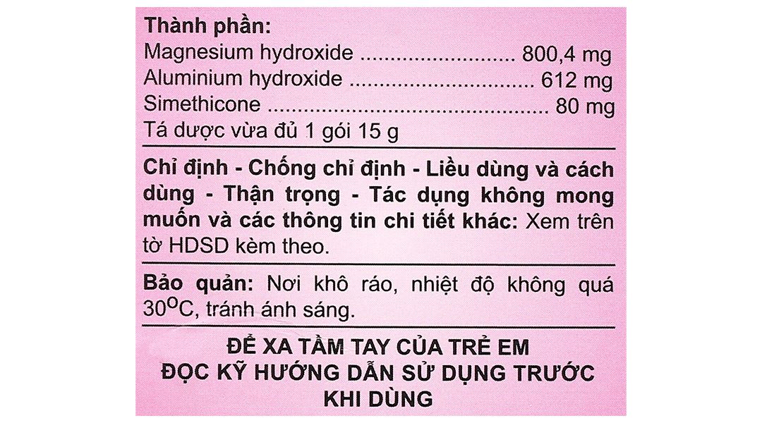 Atinalox 15g điều trị viêm loét dạ dày - tá tràng cấp, mạn tính (20 gói x 15g) - 9