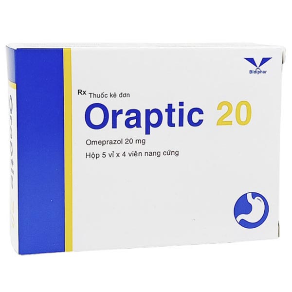 Oraptic 20 điều trị loét dạ dày, tá tràng