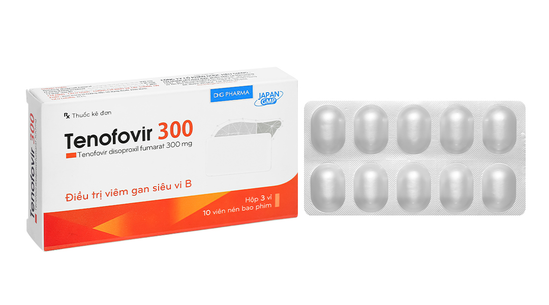 Tenofovir 300 DHG thuốc kháng virus, trị viêm gan B
