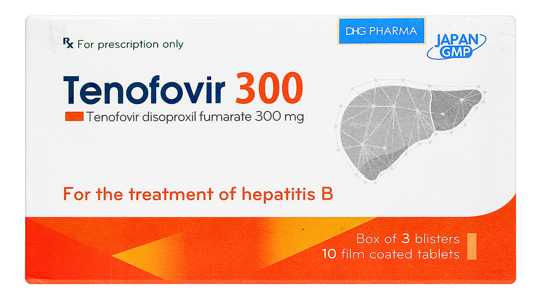 Tenofovir 300 DHG thuốc kháng virus, trị viêm gan B
