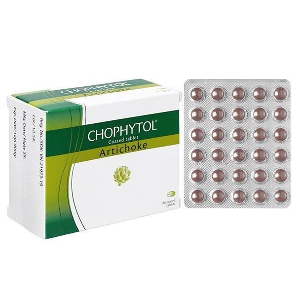 Chophytol 200mg giúp lợi tiểu, thông mật, lợi mật