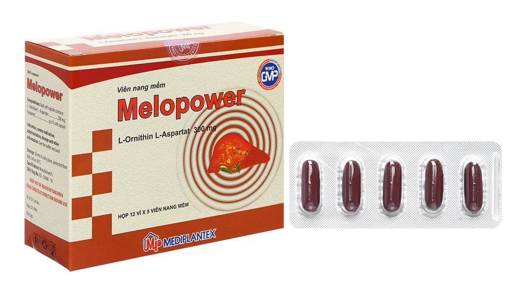 Melopower 300mg hỗ trợ trị chứng tăng amoniac huyết