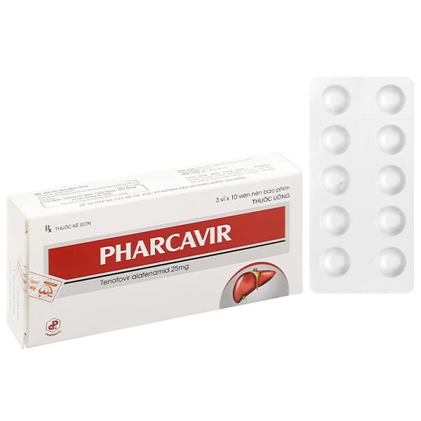 Pharcavir 25mg trị viêm gan siêu vi B mạn tính