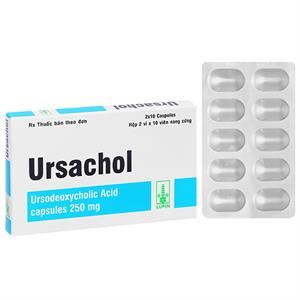 Ursachol 250mg trị xơ gan mật nguyên phát