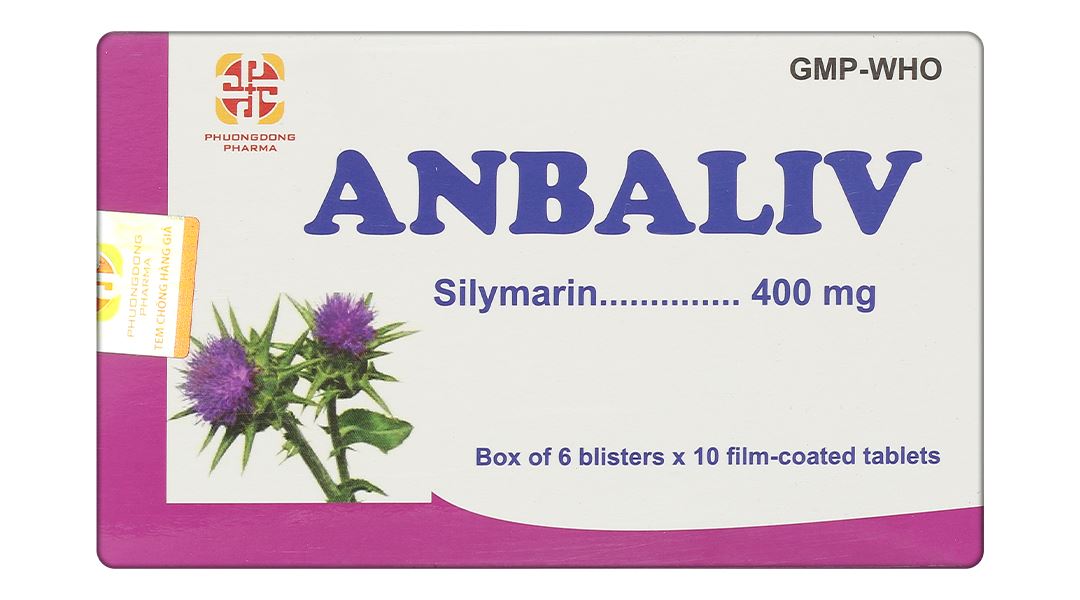 Anbaliv 400mg hỗ trợ điều trị các bệnh lý ở gan, hỗ trợ tiêu hóa