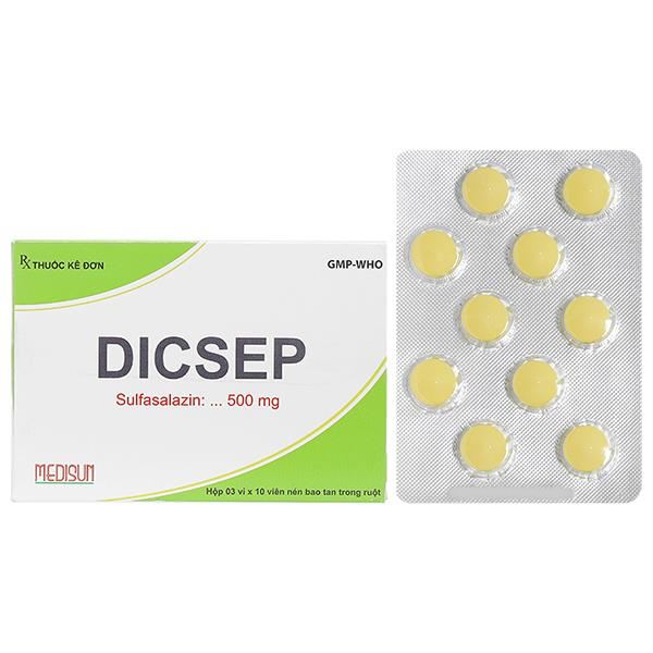 Dicsep 500mg trị viêm loét đại tràng