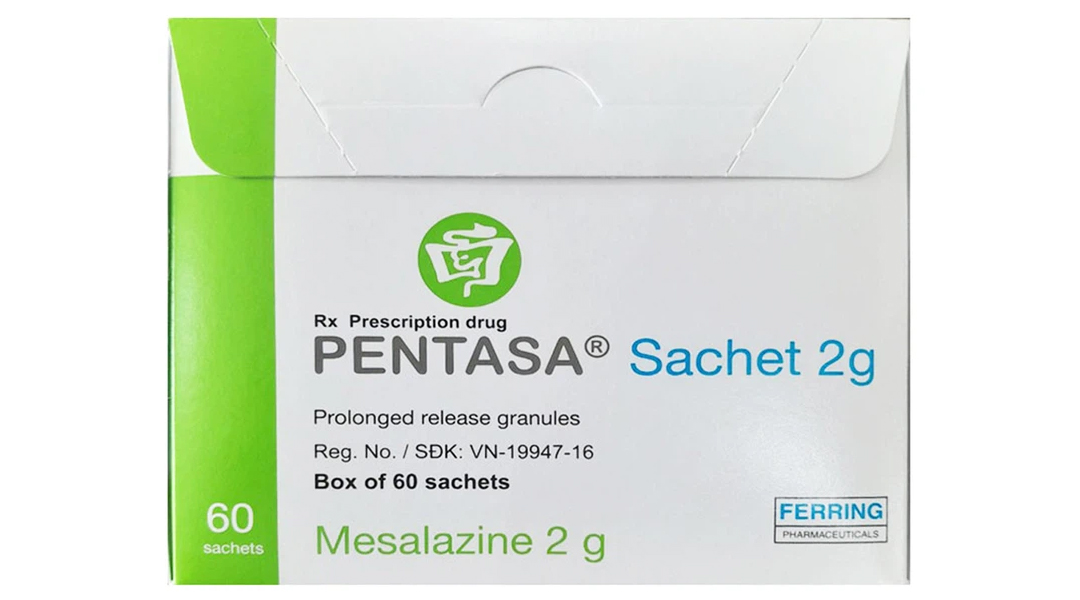 Cốm Pentasa Sachet 2g trị viêm loét đại tràng