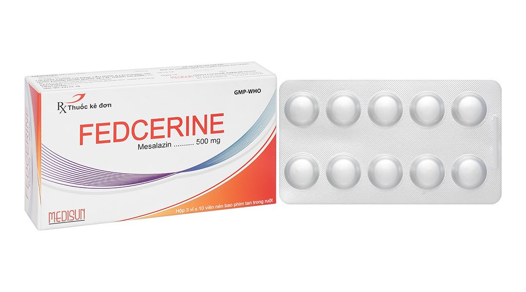 Fedcerine 500mg điều trị viêm loét đại tràng