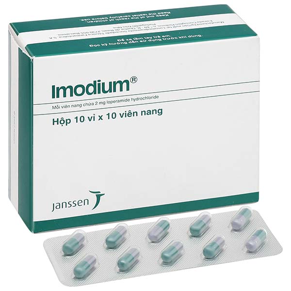 Imodium 2mg trị triệu chứng tiêu chảy cấp