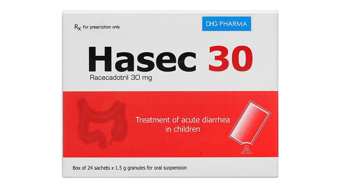 Thuốc cốm Hasec 30 điều trị triệu chứng tiêu chảy cấp ở trẻ em