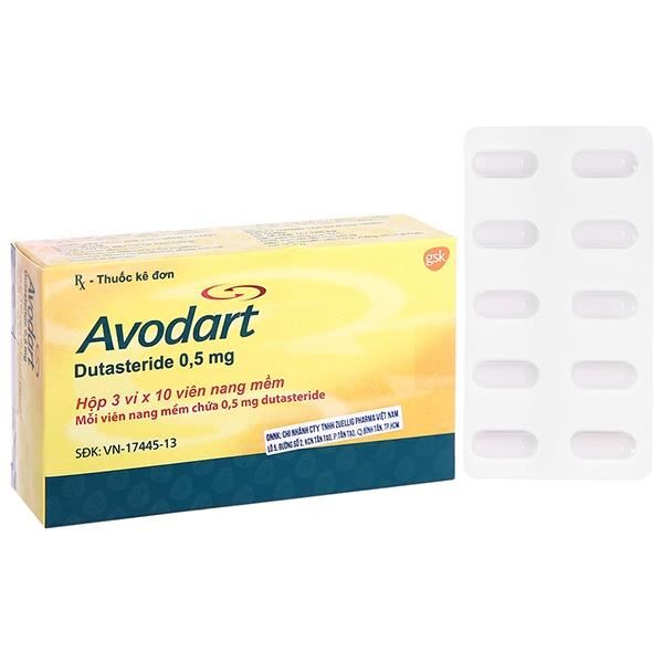 Avodart 0.5mg trị phì đại tuyến tiền liệt