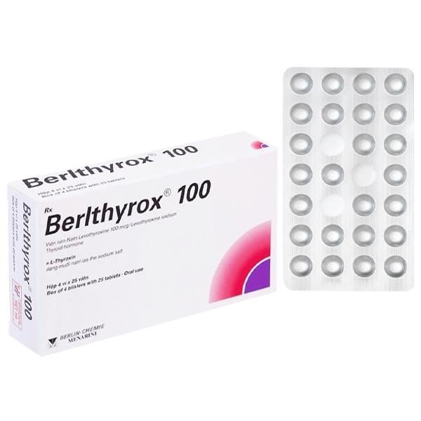 Berlthyrox 100 điều trị bệnh lý tuyến giáp