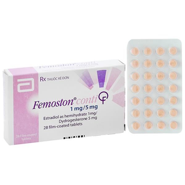 Femoston Conti 1mg/5mg trị thiếu estrogen do mãn kinh