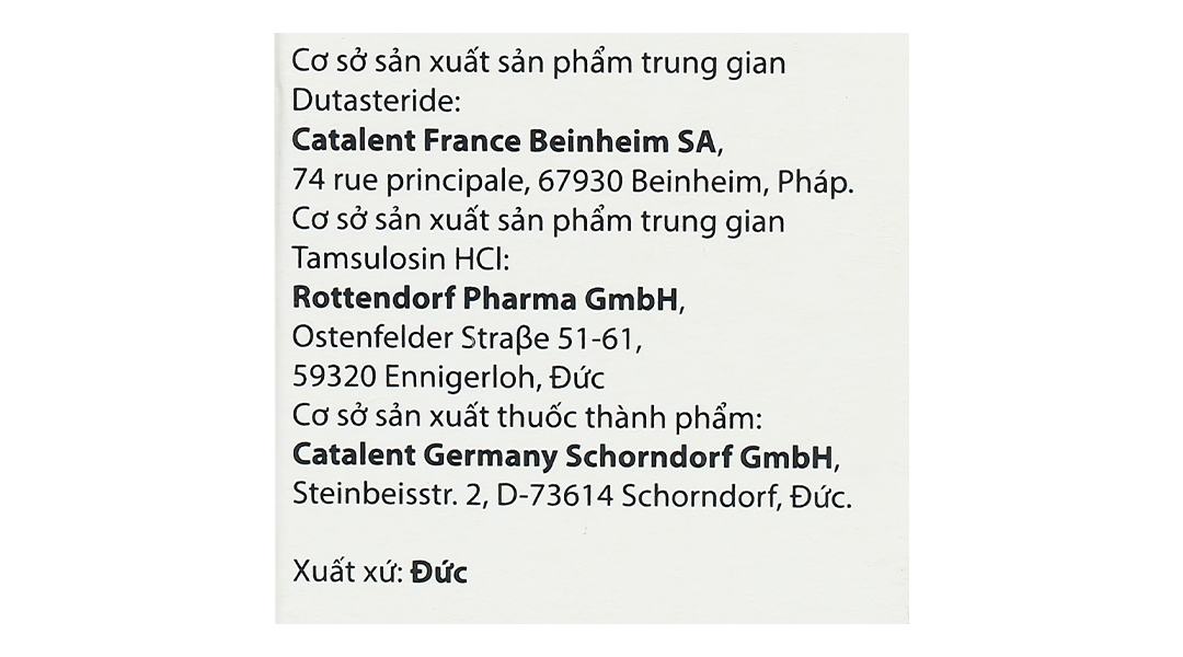 Duodart 0.5mg/0.4mg điều trị phì đại lành tính tuyến tiền liệt