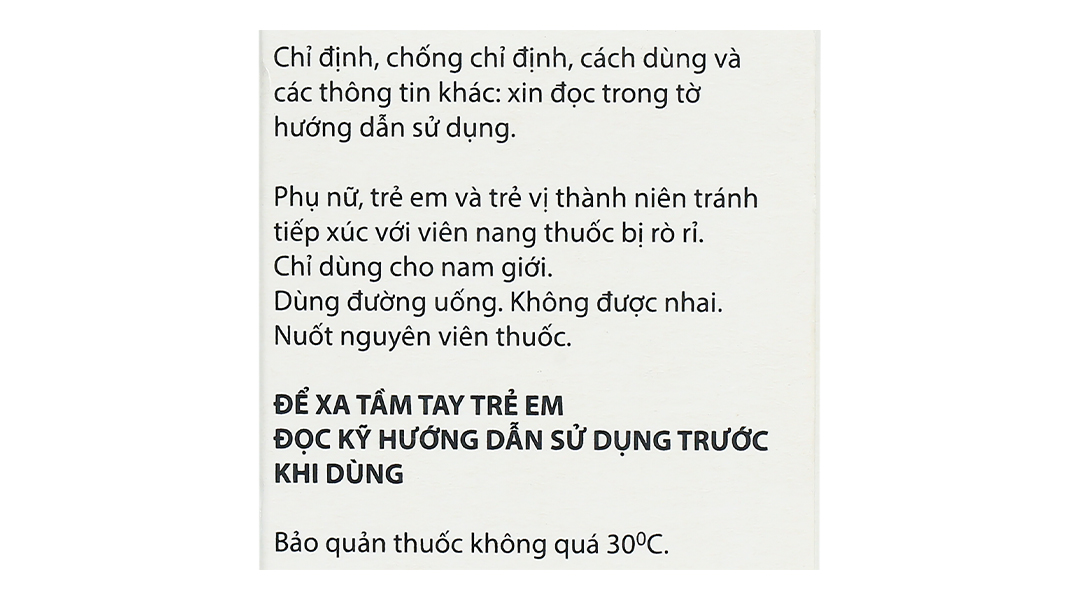 Duodart 0.5mg/0.4mg điều trị phì đại lành tính tuyến tiền liệt